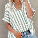 Nina™ - Elegant Striped Shirt