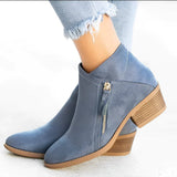 Lillian - Stylish Women's Ankle Boots with Elegant High Heel and Practical Side Zips