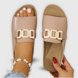 Barbara | Women's Slip-On Flat Slide Sandals