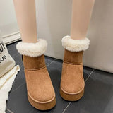 Stylish Warm Fur Boots in Elegant Pink