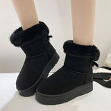 Stylish Warm Fur Boots in Elegant Pink