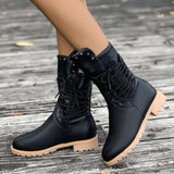 Christine | Women's Lace-Up Mid-Calf Boots