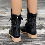 Christine | Women's Lace-Up Mid-Calf Boots