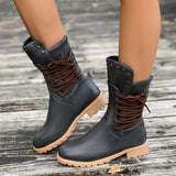 Christine | Women's Lace-Up Mid-Calf Boots