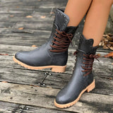 Christine | Women's Lace-Up Mid-Calf Boots