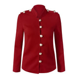 Clara | Women's Button Front Fitted Military Jacket