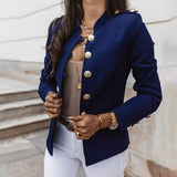Clara | Women's Button Front Fitted Military Jacket