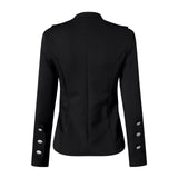 Clara | Women's Button Front Fitted Military Jacket