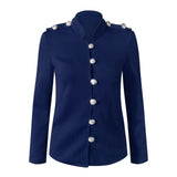 Clara | Women's Button Front Fitted Military Jacket