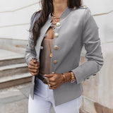 Clara | Women's Button Front Fitted Military Jacket