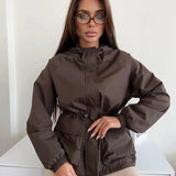 Colleen | Women's Hooded A-Line Coat