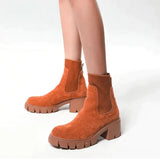 Gwendolyn - Elegant Suede Winter Boots for the Perfect Look