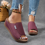 Daniela | Women's Wedge Slide Sandals