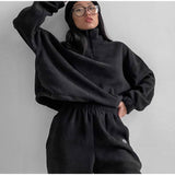 Elegant Black Women's Jogging Suit from Pearl