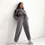 Stylish Grey Jogging Suit for Women - Giselle Collection