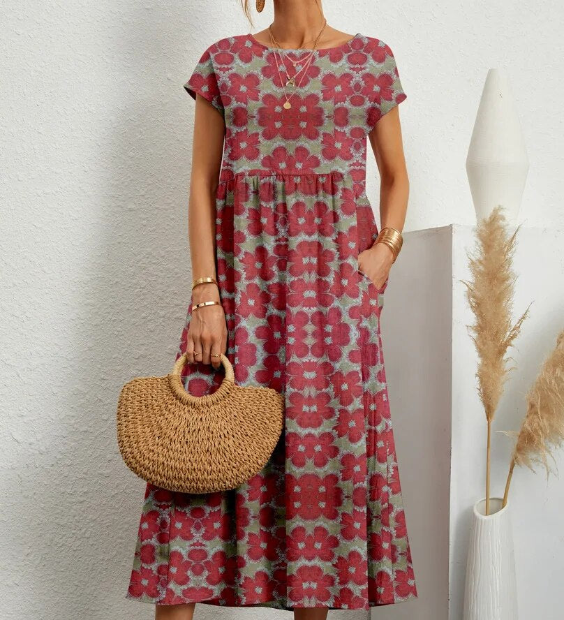 Violet™ - Comfy Cotton Dress