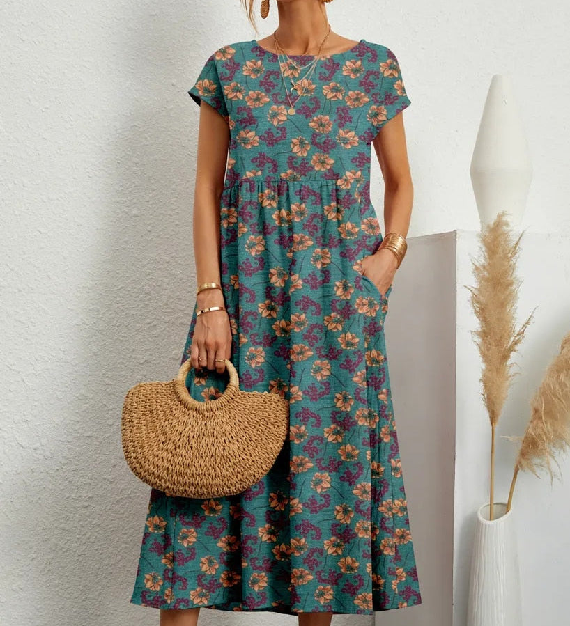 Violet™ - Comfy Cotton Dress