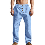 Owen Mitchell | Relaxed Linen-Blend Beach Trousers For Men