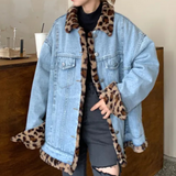 CALISSA - Fashionable Denim Winter Coat for Women