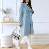 Eliza | Women's Double-Breasted Long Coat