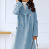 Eliza | Women's Double-Breasted Long Coat