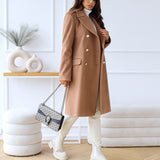 Eliza | Women's Double-Breasted Long Coat
