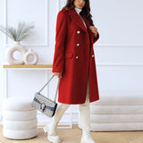 Eliza | Women's Double-Breasted Long Coat