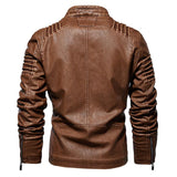 Matteo Sinclair | Vintage Leather Biker Jacket For Men