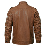 Julian Romano | Sherpa-Lined Leather Jacket For Men