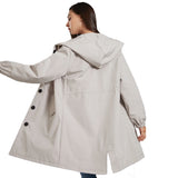 Frances | Women's Hooded A-Line Coat