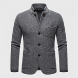 James Whitfield | Retro Wool-Blend Cardigan Jacket For Men