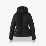 Jennifer | Women's Hooded Belted Puffer Jacket