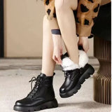 Anthea - Stylish padded boots with comfortable thick soles