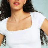 Lily™ - Knit Short Sleeve T-shirt