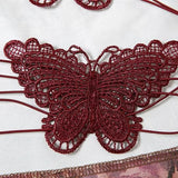 Annabelle™ - Butterfly Pattern Crop Top