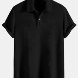 Knitted Waffle Polo