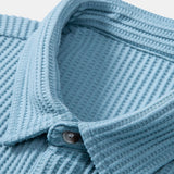 Button-Up Waffle Shirt