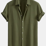 Button-Up Waffle Shirt