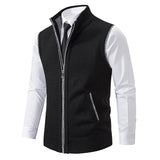 Matteo Sinclair | Knitted Zip Vest For Men