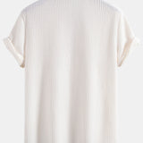 Button-Up Waffle Shirt