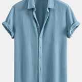 Button-Up Waffle Shirt