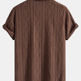 Geometric Jacquard Cuban Shirt