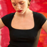 Lily™ - Knit Short Sleeve T-shirt