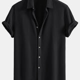 Button-Up Waffle Shirt