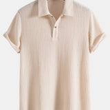 Knitted Waffle Polo