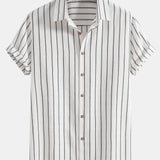 Cotton Brot Strangement Butt Up Shirt