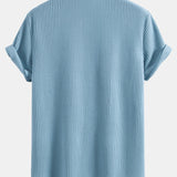 Button-Up Waffle Shirt