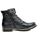 Stylish Genuine Leather Motorcycle Boots - Rhion