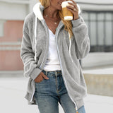 Kay | Women's Hooded Zip-Up Longline Coat