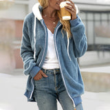 Kay | Women's Hooded Zip-Up Longline Coat